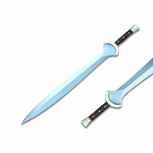 Generic 27 inches long Xiphos sword, Greek Xiphos Carbon Steel Blade, Xiphos sword Handle made from Rosewood, Cosplay Sword, Viking Sword comes with Scabbard, Short Sword