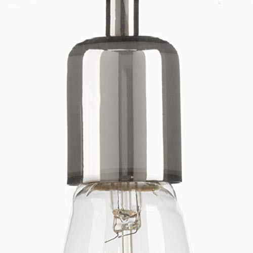 Image of Progress Lighting 1-Light Clear Glass Farmhouse Pendant Light, Penn Collection, Indoor, P5328-104, Polished Nickel