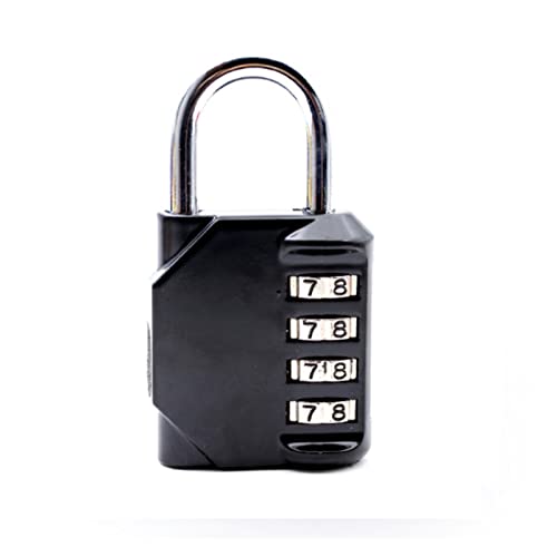 Candado portátil para maleta de viaje sin llave, candado de combinación de aleación de zinc de 4 esferas para seguridad de equipaje, accesorio de viaje duradero al aire libre