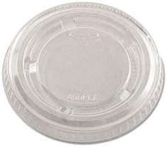 Dart Portion/Souffle Cup Lids, Fits 3.25-5.5Oz Cups, Clear, 2500/Carton
