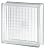 Quality Glass Block 12 x 12 x 4 Cross Ribbed Glass Block