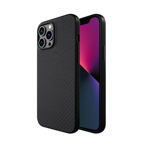 TECHRACK Designed by Evutec Compatible with iPhone 13 Pro, Aramid Fiber Cases Cover, Military-Grade Drop Protection, Slim Smooth Phone Case with AFIX+ Free Vent Mount for iPhone 13 Pro (Karbon Black) Deal