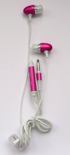 EMARTBUY PINK IN EAR STEREO HANDFREE HEADSET WITH MICROPHONE SUITABLE FOR GIGABYTE GSMART
