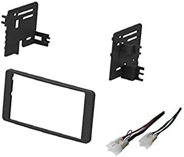 ASC Audio Car Stereo Dash Install Kit and Wire Harness for Installing an Aftermarket Double Din Radio for Select 2003-2006 Toyota Tundra, 2003-2007 Toyota Sequoia - No Factory Premium Amp