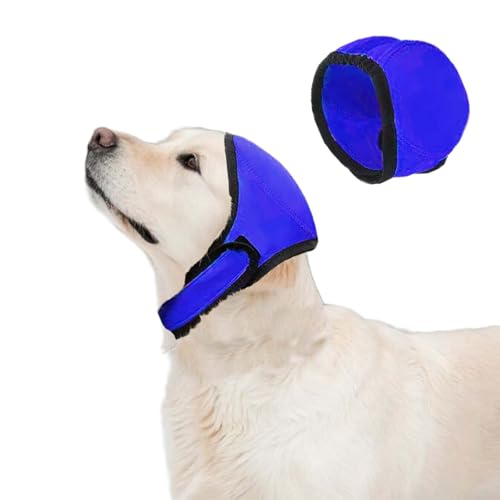 Gehörschutz Hund,Gehörschutz Für Hunde,Ohrenschutz Hund,Geräuschdämpfende Ohrhülle Zum Schutz des Haustierhörens Bei Lauten Geräuschen Wie Feuerwerk, Donner Und Anderen(Blau)