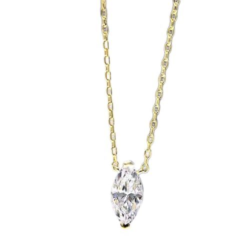 Pendentif Moissanite 1CT Marquise, cadeaux d'anniversaire pour femme