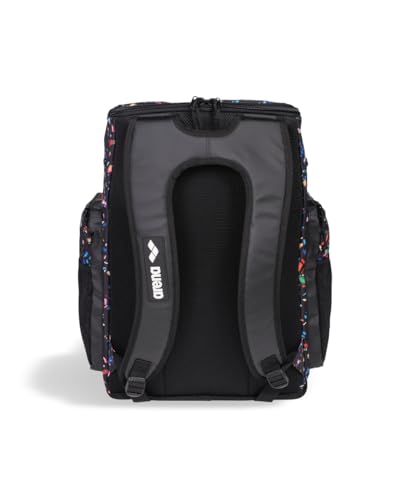 Image of ARENA Spiky III Backpack 45 Swimming Athlete Sports Gym Rucksack Large Training Gear Equipment Swim Bag for Men and Women, 45 Liters, Confetti Black