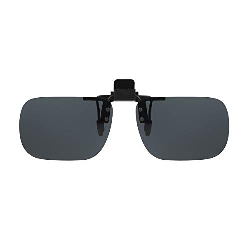 Dioptics Solar Shield Flip Up Clip on Sunglasses Rectangular