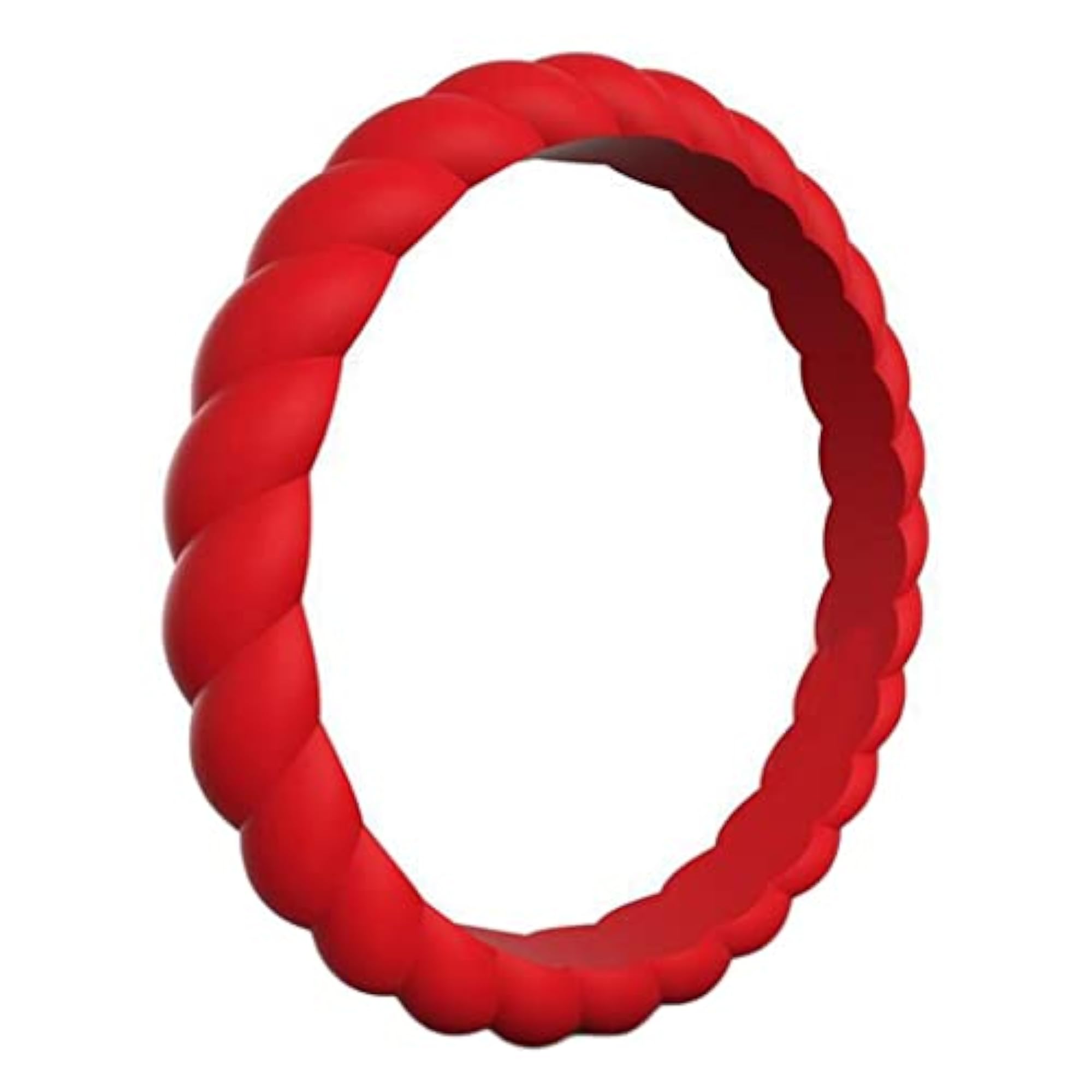 7Pcs Flexible Rubber Silicone Wedding Ring Band Set