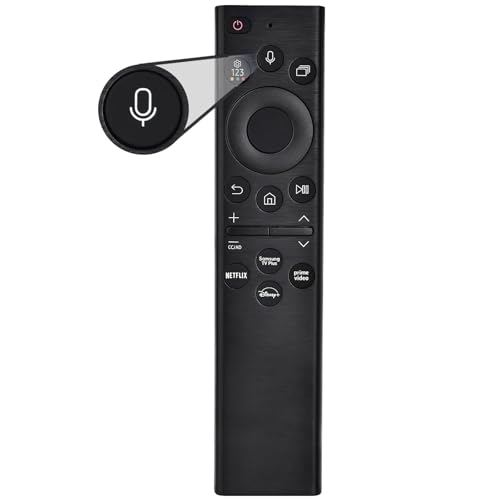 Ersatzfernbedienung für Samsung Smart TV, Bluetooth-Sprachfernbedienung mit 4 Schnellzugriffstasten, kompatibel mit Samsung 2021–2023 LED Smart 4K Ultra HD Fernsehern