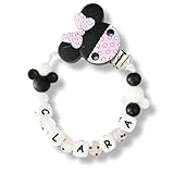 Chupetero Personalizado con Nombre de Bebe. Cadena para Chupetes, Evita Perder...