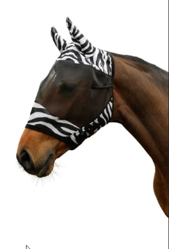 Vliegenmasker zebra cob protection de pâturage pour petit cheval - 2
