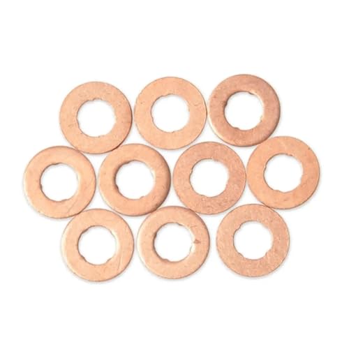 Thngfn HTGHYJH 10Pcs Copper Fuel Injection Nozzle Holder Gasket Washers, Replacement Shim Washers .Compatible thumb #5