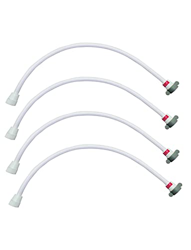 Image of Anatomix Connection Pipe For Geyser /Connection Pipe For Wash Basin, Cistern Tank, Various Appliances (White, 12 Inch) - Pack of 4 LQ