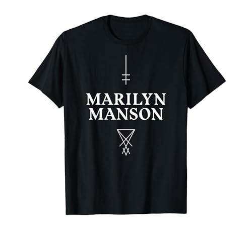 Image of Marilyn Manson Satan Cross T-Shirt, Men, Black, Medium