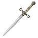 MASTER USA – Medieval Mini Short Sword, Stainless Steel Blade with Cast Metal Handle, Wood Scabbard – Fantasy, Collectible (799)