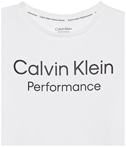 Calvin Klein Girls' Performance Sweatshirt, Crew Neck Pullover with Logo Design, Tagless Interior2