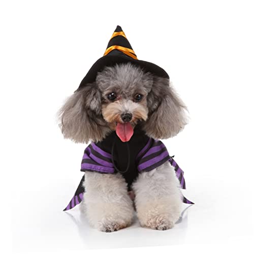 Disfraz creativo de bruja para perros Halloween TEHAUX miniatura 2