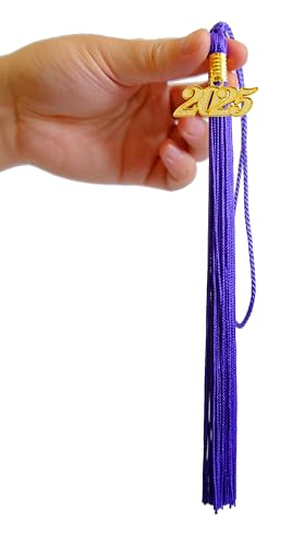 Image of 2025 Tassel Graduation, Purple Tassel for Graduation Cap 2025