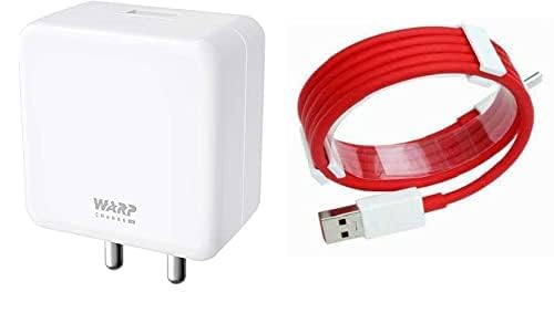 Image of Original 65W Warp Original Charger Compatible with OnePlus Nord /CE / 5G / Lite / 12 /12R / 12 Pro / 11 / 11R / 11 Pro / 10 / 10r / 10 Pro / 9 / 9pro, 5G Mobiles Fast Charging (Adapter and Cable)