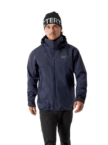 Arc'teryx Beta AR Men’s Jacket | Waterproof, Windproof Gore-Tex Pro Shell Men’s Winter Jacket with Hood for All Round Use | Black Sapphire, Large