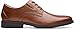 Clarks Men's Whiddon Plain Oxford, Dark Tan Leather, 10.5 Medium US