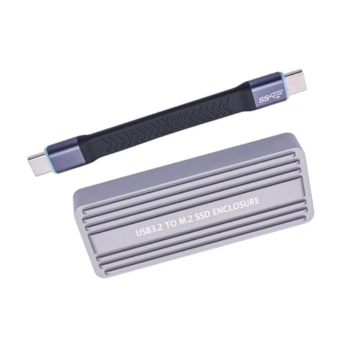 Boîtier de disque solide USB C USB 3.2 double protocole NVMe M.2 2280 pour stockage externe 4To