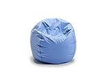 Child Bean Bag Chairs by Better American Products - Kid Sized Baseball Style Vinyl Bean Bag Chairs Perfect for Game Rooms and More (Light Blue)
