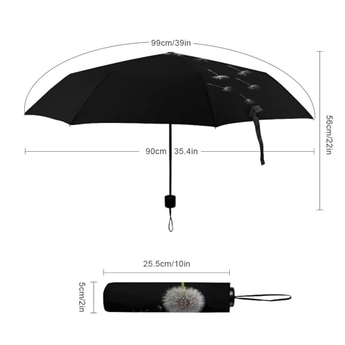 Parapluie pliable pissenlit manuel compact pour voyage - 2