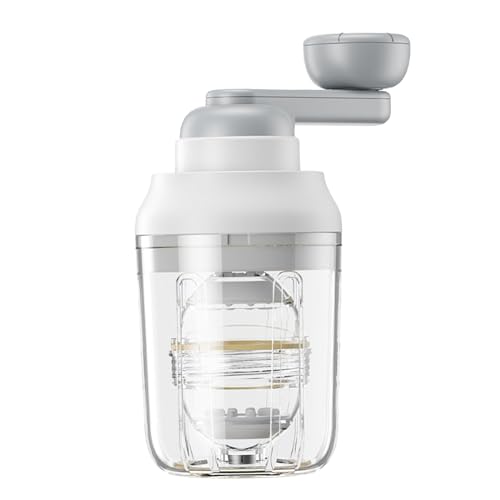 KLKCMS Egg Puller Scrambler Egg Yolk Shaker Egg Yolk Mixer Portable Egg Homogenizer Golden Egg Maker for Cooking Restaurant, White