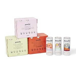 Punchy Drinks – Variety Pack, Mixed Case, Premium Soft Drinks, Vitamin D, Low Calorie, Non-Alcoholic, 3 Flavours, 250ml…