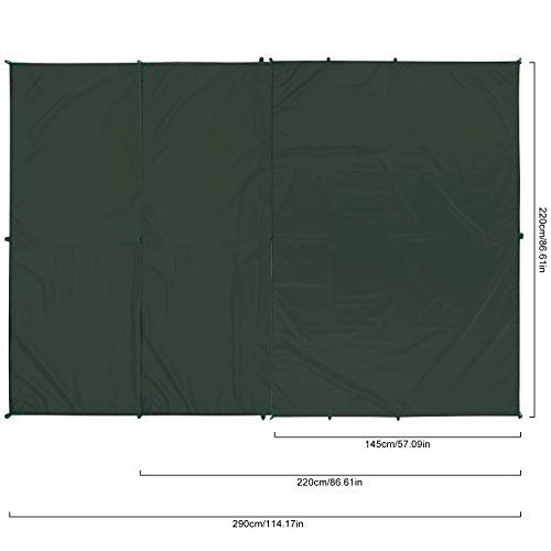 Andake Waterproof Camping Tarp Hiker Camping Tarp Ultralight Tent Footprint Floor Picnic Mat Pocket Footprints Beach for Camping, Picnic, Hiking, Outdoor, Beach, Backpacking (86, 57)