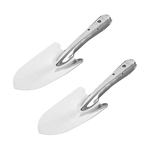 EOPER 2 Pieces Stainless Steel Gardening Trowel Mini Garden Hand Shovel for Planting Transplanting