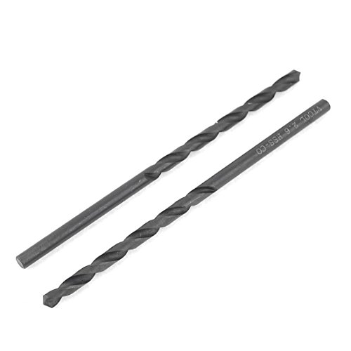Aexit 2.6mm Dia Tool holder Split Point 64mm Long High Speed Steel Spiral Twist Drilling Bit 2pcs Model:23as156qo641
