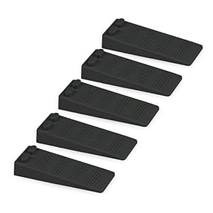 Gvolatee XCM056 Türstopper 5 Stück Schwarz