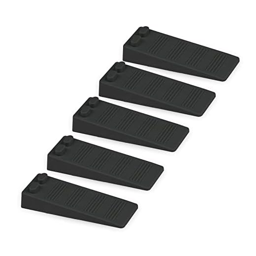 Gvolatee 5 piezas topes para puertas suelo, Altura Ajustable Antideslizante antiarañazos cuña goma suave, Protección de Pared y Muebles, para Puertas de Balcón, Baños, Habitaciones para Niños