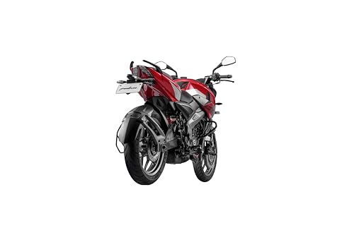 Image of Bajaj Pulsar Ns 200 Ug Motorcycle /Motorbike - Cock Wine Red - White - Ex-Showroom