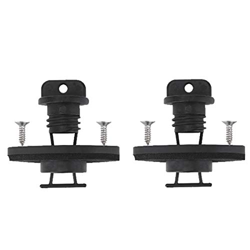 TENSPAL Kayak Drain Plug Kit Hull Coarse Thread Bung for Canoe Boat Set with Screws Replacement Hardware Accessories 2 PCs