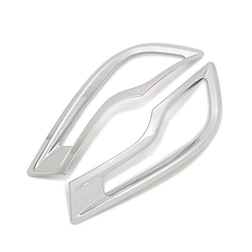 Kadore for Honda CRV CR-V 2017-2019 Chrome Rear Fog Lights Lamp Cover Trim Bezel 2-pc (Not for 2020 Year)