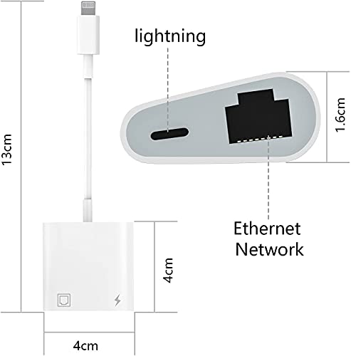 Belcompany Lightning - イーサネットアダプター 2イン1 RJ45 イーサネットLANネットワークアダプター の商品画像 4