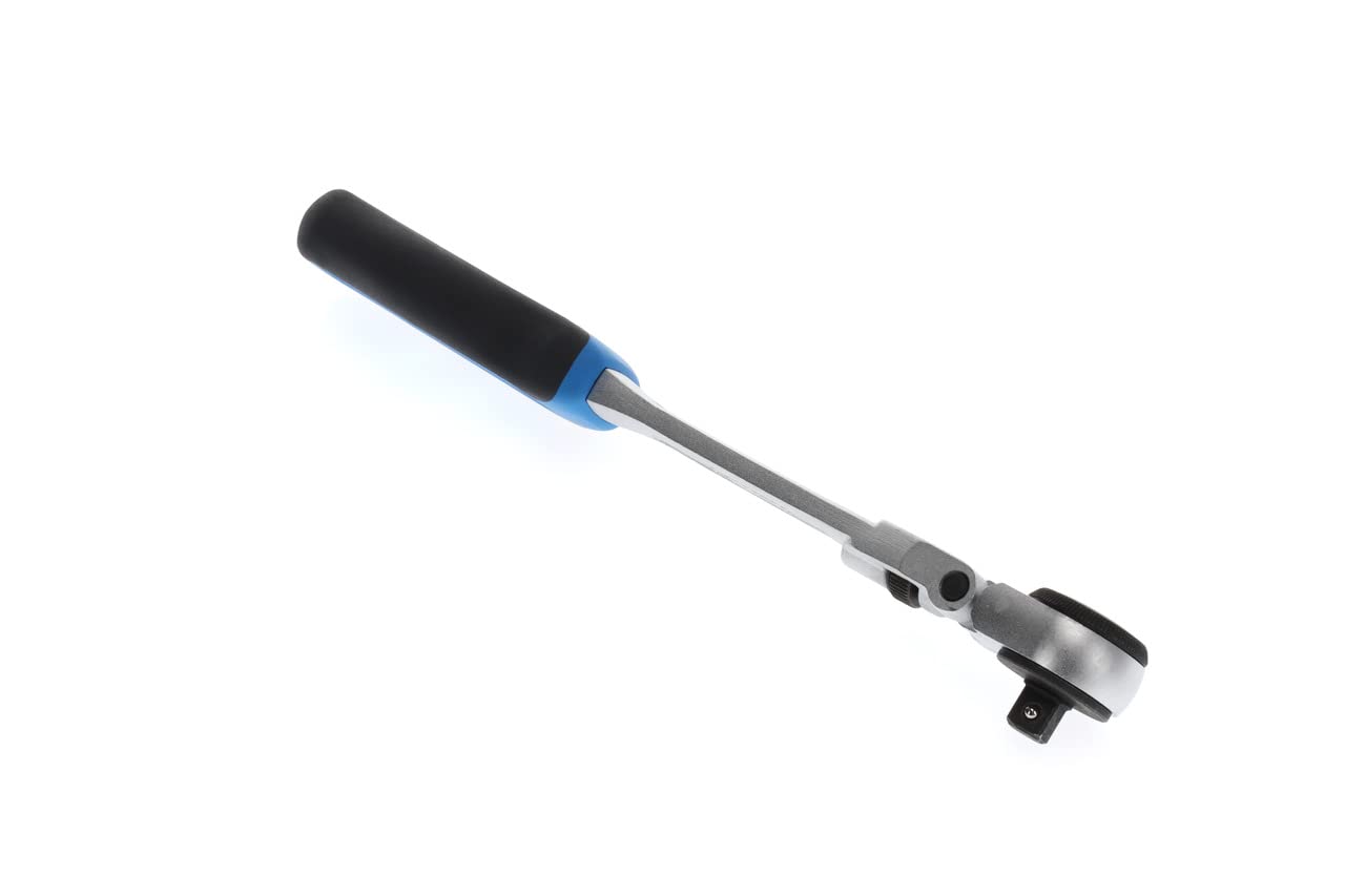 GEDORE Hinge Lever Switching Ratchet, for 3/8 inch, 10 mm Drive, Swivel Head 180 Degrees, 5 Degree Rear Swivel Angle, 2K Handle, 3093 GU-3