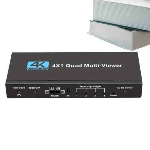 Divisor de TV 4K de 4 entradas para monitores múltiples