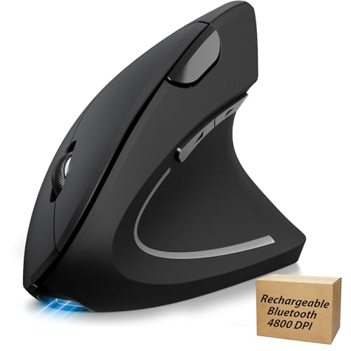 TECKNET Ergonomic Mouse Rechargeable Bluetooth -...