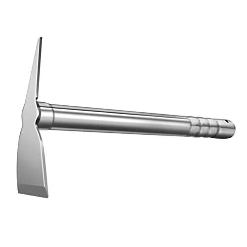 BESPORTBLE Azada De Jardinería De Acero Inoxidable Pequeña Para Cultivo Doméstico, Herramienta Robusta Para Plantar Flores y Deshierbar, Diseño Ergonómico Para Uso Cómodo Al Aire Libre