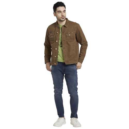 Image of Spykar Men's Cotton Standard Length Jackets