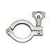 304 Stainless Steel Tri Clamp Sanitary Pipe Fitting - Quick Connection Ferrule for Home and Industrial Use(1.5in)