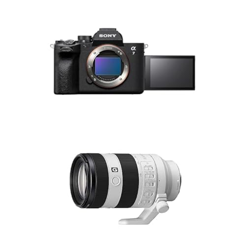 Sony Alpha 7 IV | Spiegellose Vollformatkamera für Experten (33 Megapixel, Echtzeitfokus, Burst mit 10 Bildern pro Sekunde, 4K 60p-Video, einstellbarer Voll-Touchscreen) + Objektiv 70200G2