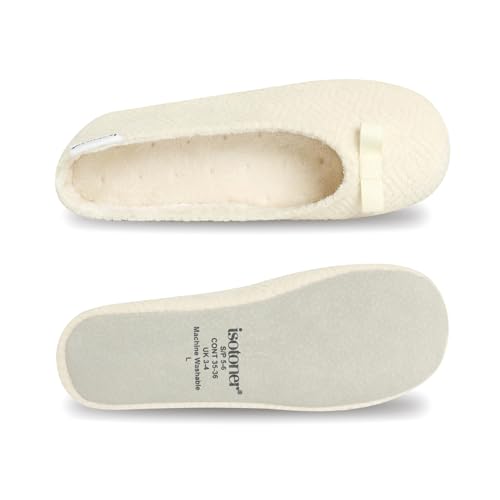 Image of isotoner Women's Diamond Microterry Ballerina Slippers