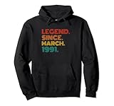 Photo Gallery legend since march 1991 men women idea birthday 1991 classic felpa con cappuccio Photo Gallery legend since march 1991 men women idea birthday 1991 classic felpa con cappuccio