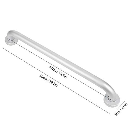 Maniglioni di Sicurezza per Bagno con Ventose, corrimano Antiscivolo in Alluminio per Vasca da Bagno, per casa e Hotel, 50 cm.